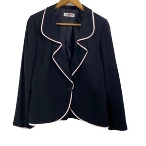 Vintage Hartly women’s blazer jacket top Size M Color Black